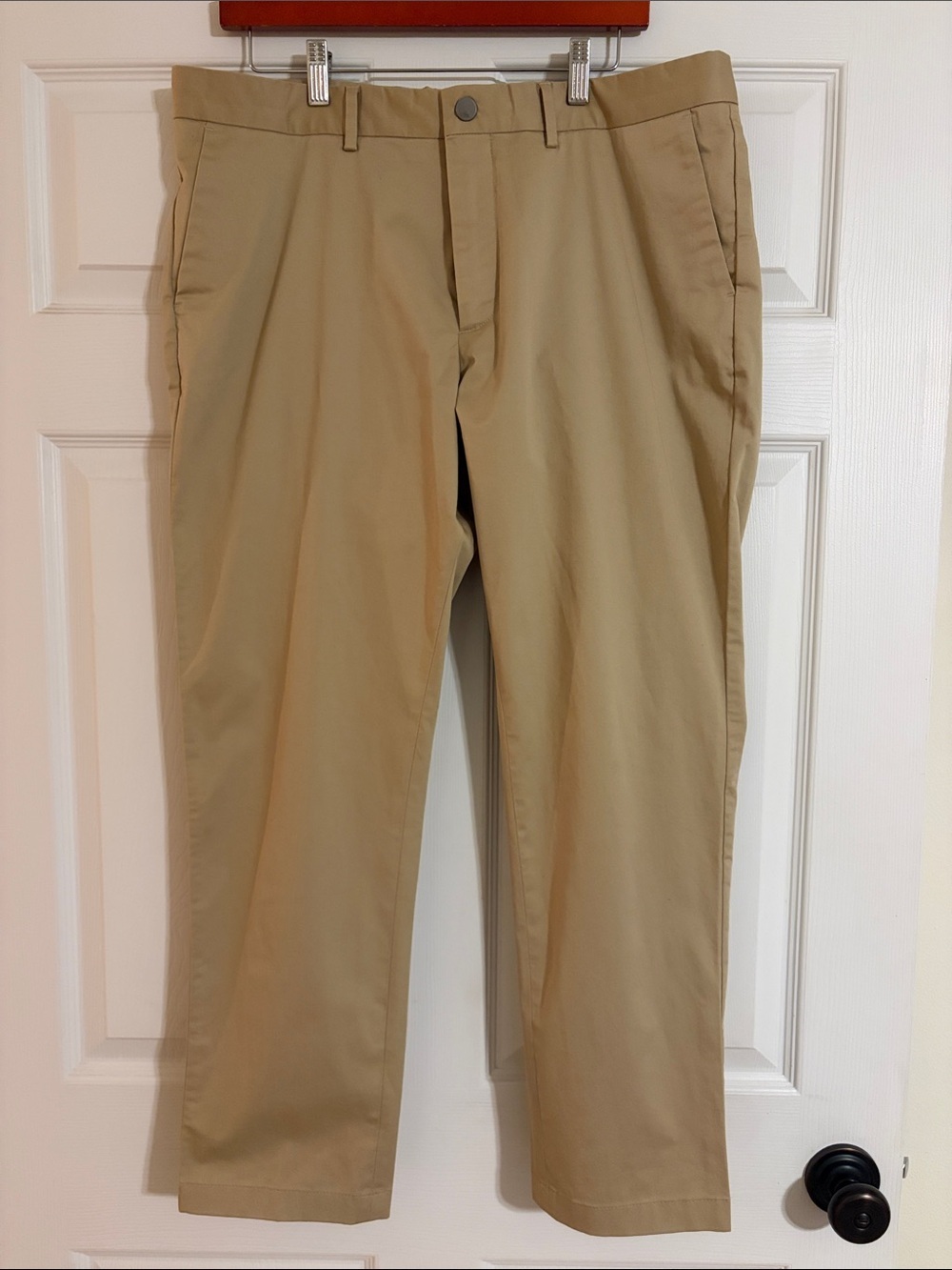 SPOKE London Sharps Chino Pants Beige Mens 37 Build A Slim Straight Custom Fit